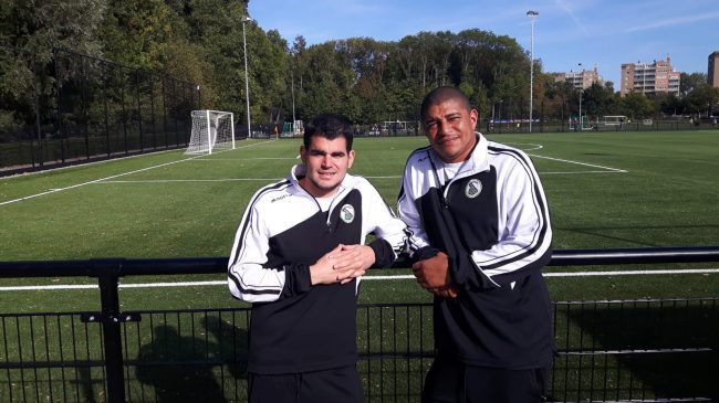 trainers 18-19 JO15-1 Roy Bosschaart en Didi Lopes