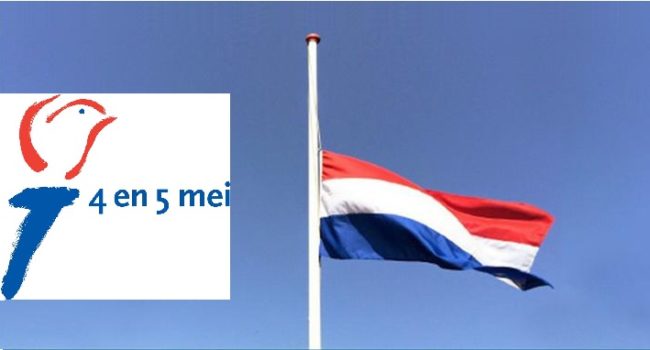 halfstok ned vlag4en5mei