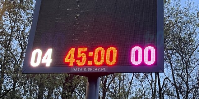 CVV Zwervers thuis scorebord