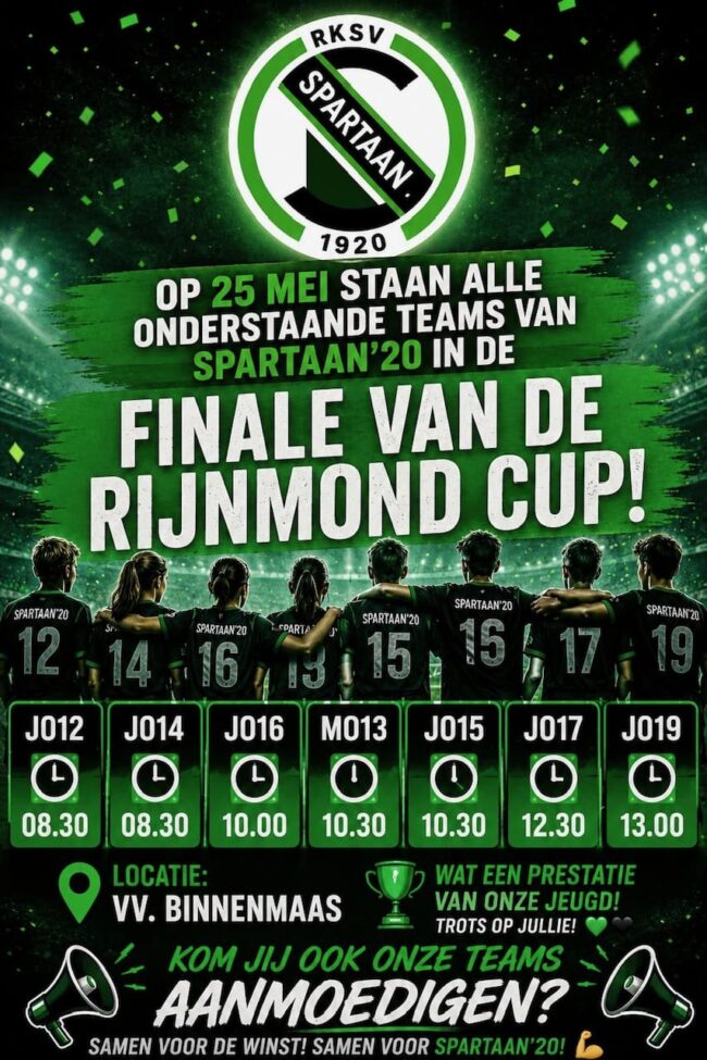 affiche 25 mei Rijnmond Cup